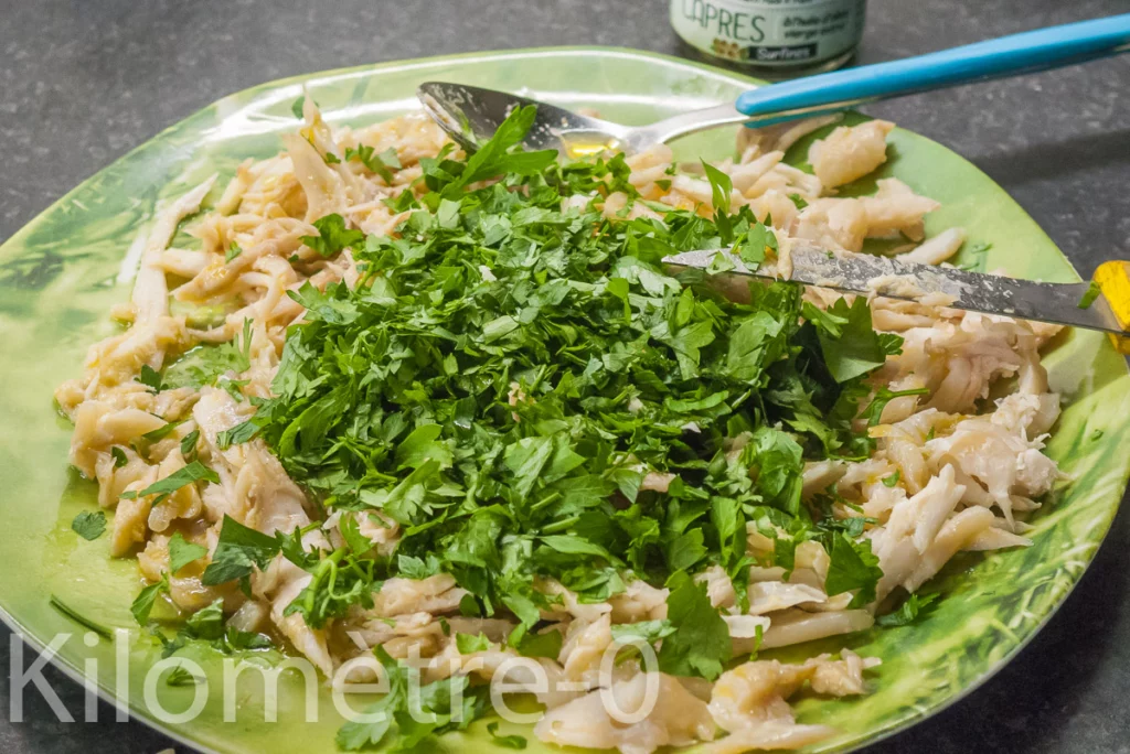 Salade de raie au chou romanesco - Étape 6