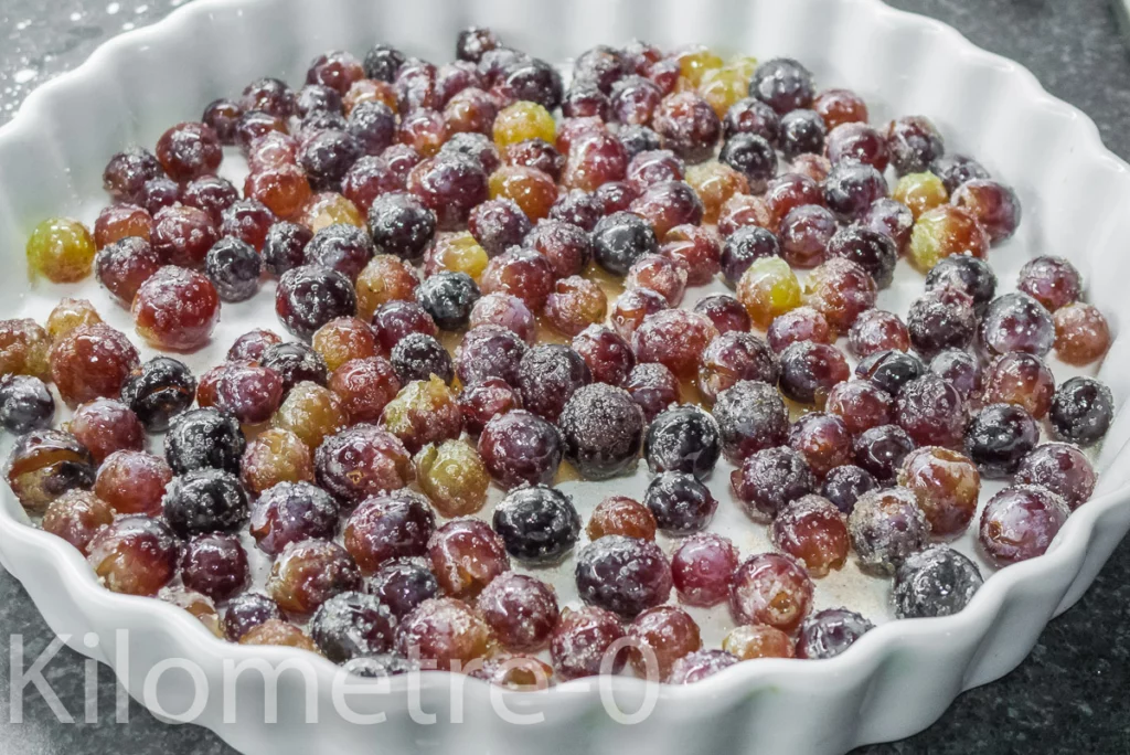 Clafoutis aux raisins sans gluten - Étape 1