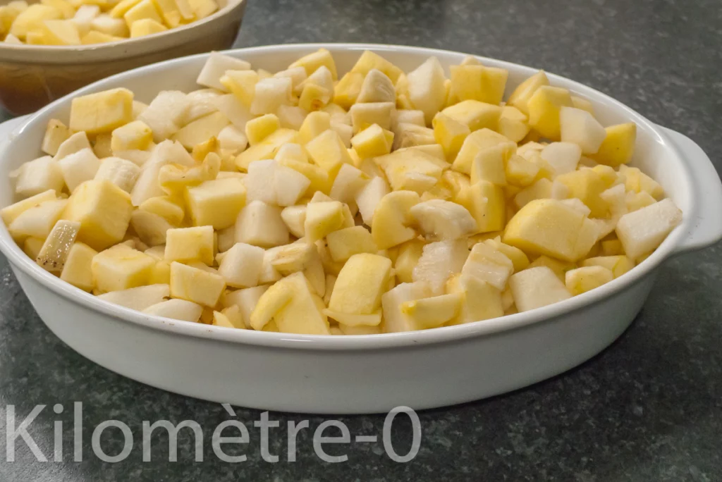 Crumble pommes poires bananes à la farine de sarrasin - Étape 2