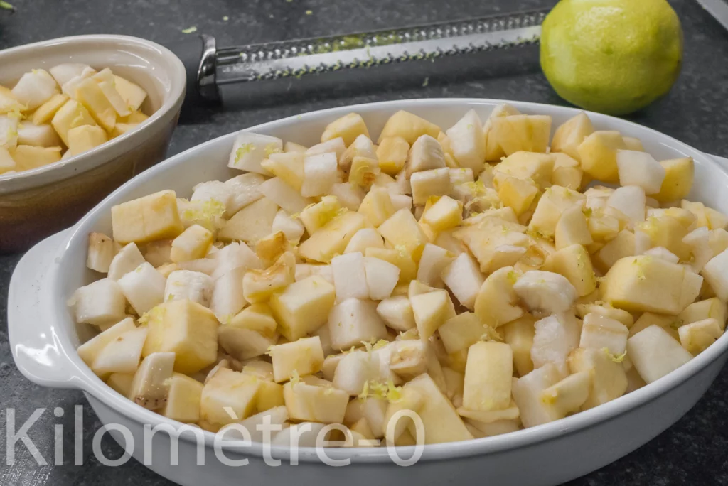 Crumble pommes poires bananes à la farine de sarrasin - Étape 3