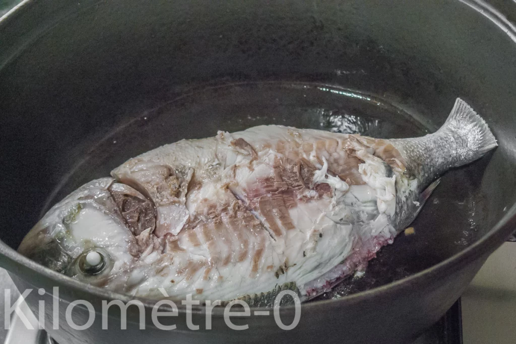 Daurade au lait de coco et à la banane - Étape 4