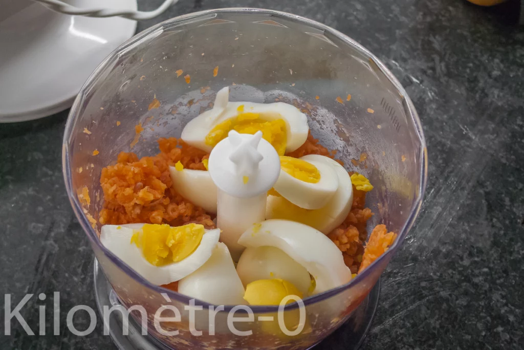 Rillettes de truite fumée aux œufs durs - Étape 3