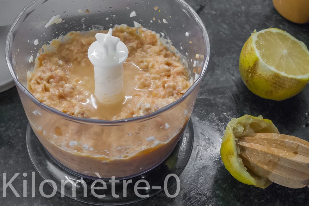 Rillettes de truite fumée aux œufs durs - Étape 4