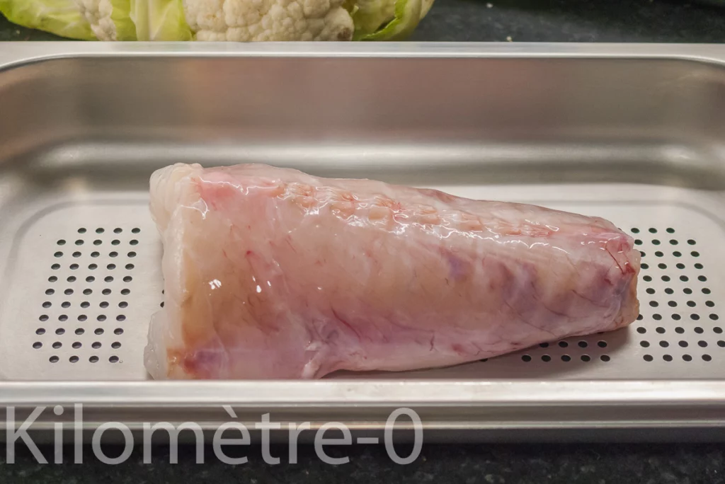 Lotte au chou fleur, sauce au curry et au lait de coco - Étape 2