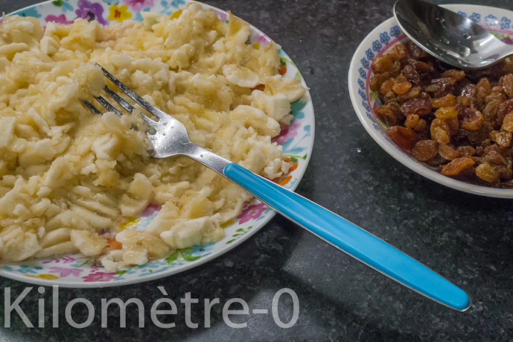 Banana bread aux raisins secs - Étape 1