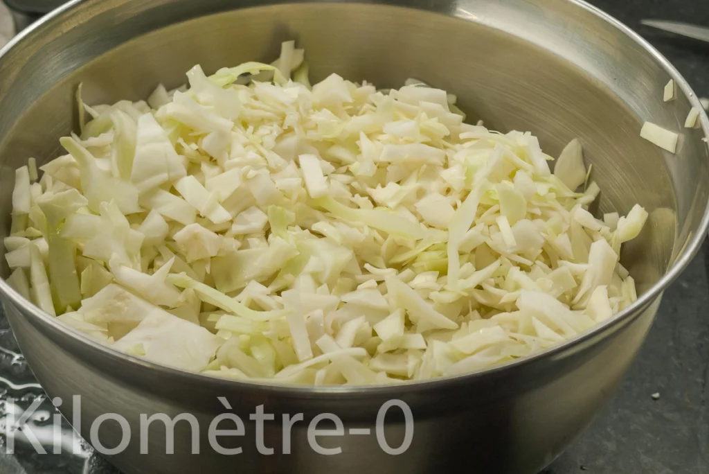 Coleslaw facile aux crevettes - Étape 2