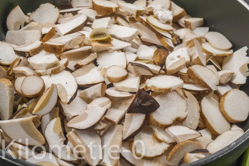 Poêlée de blettes aux cèpes - Étape 1