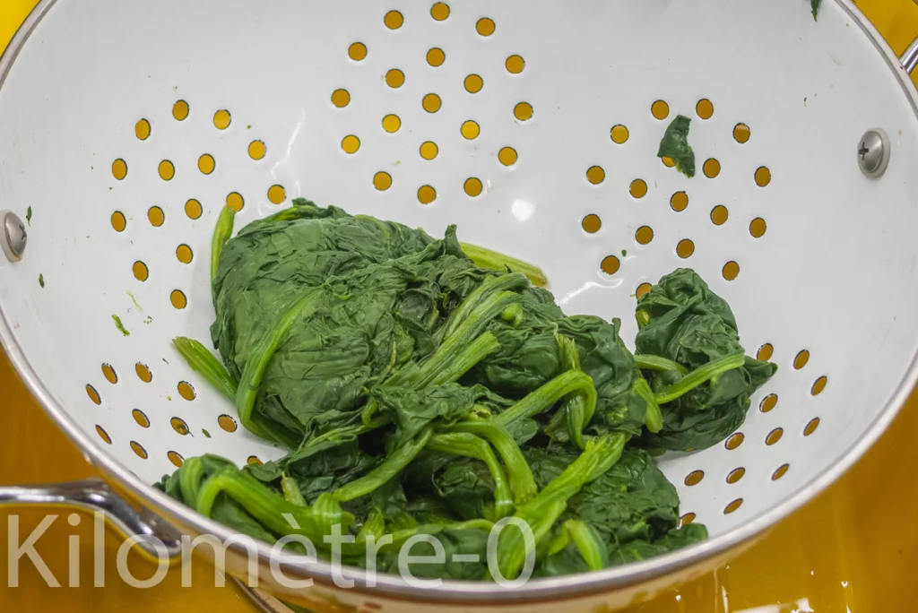 Gâteau aux épinards, patate douce et cèpes - Étape 4