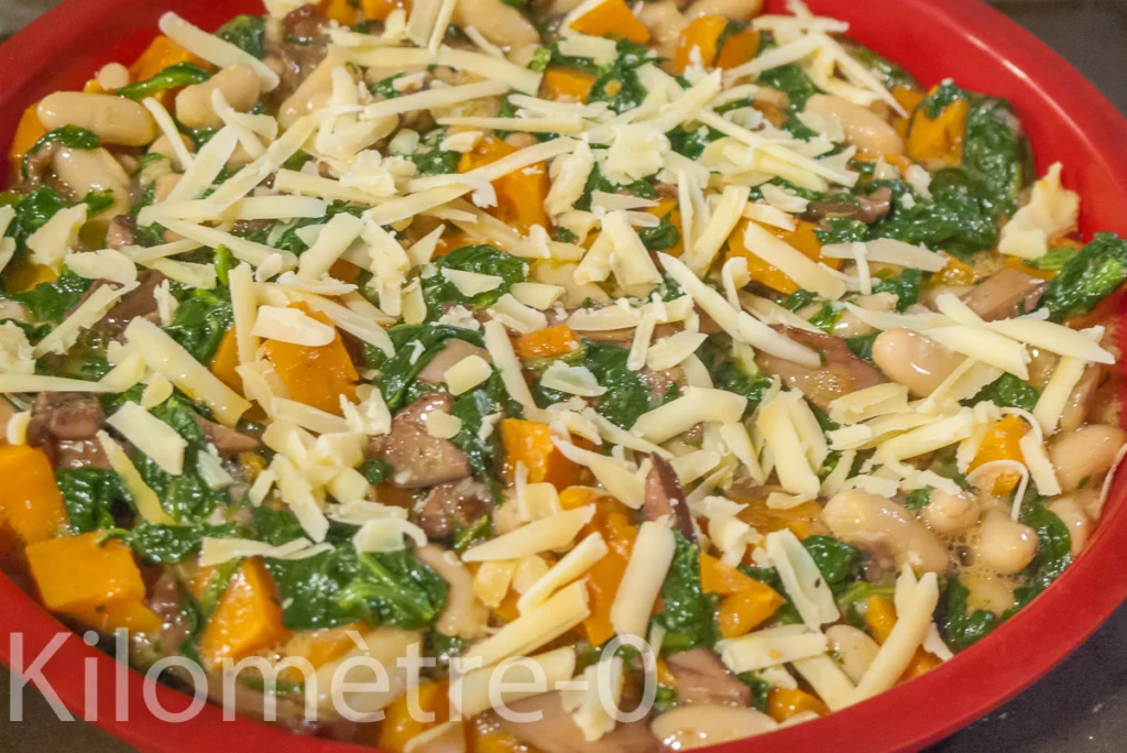 Gâteau aux épinards, patate douce et cèpes - Étape 8