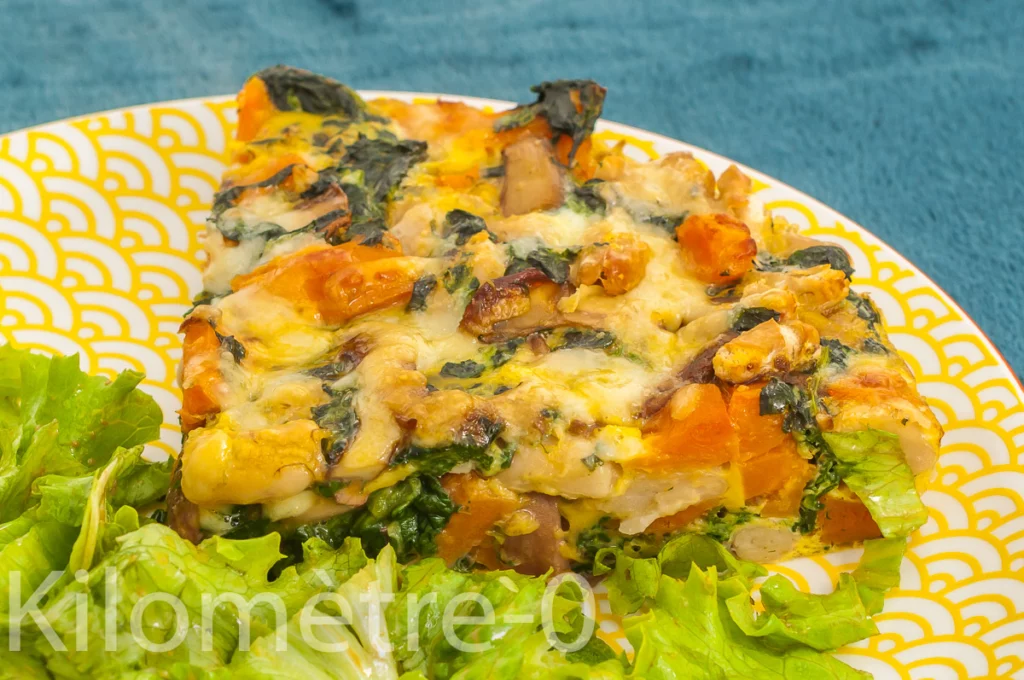 Gâteau aux épinards, patate douce et cèpes - Étape 10