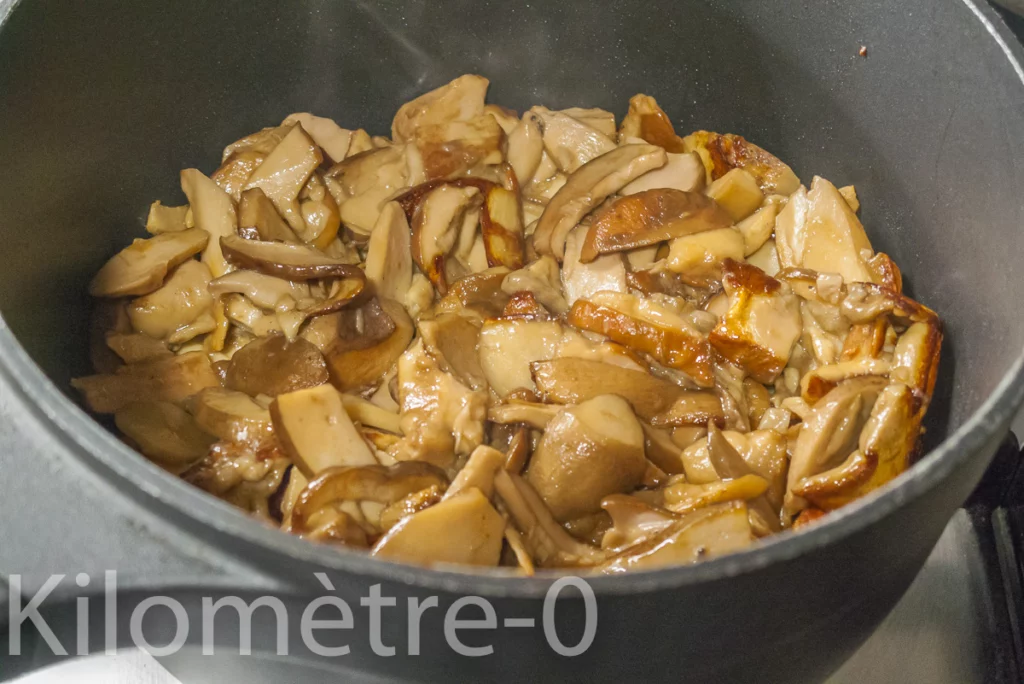 Poêlée de blettes aux cèpes - Étape 2