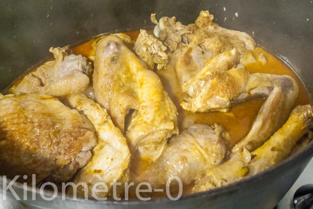 Pintade sauce curry coco au riz - Étape 6