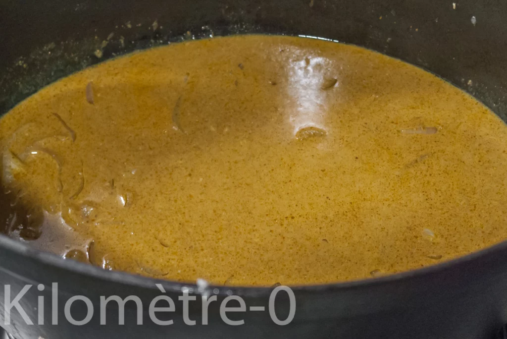 Pintade sauce curry coco au riz - Étape 4