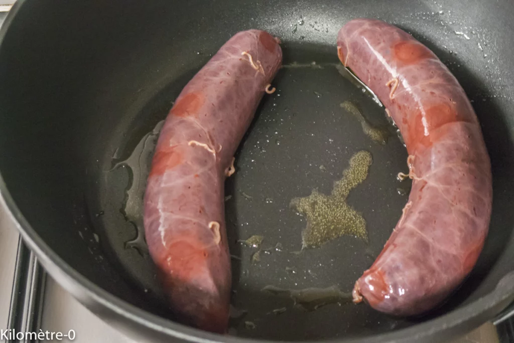 Salade de brocolis au boudin noir - Étape 3