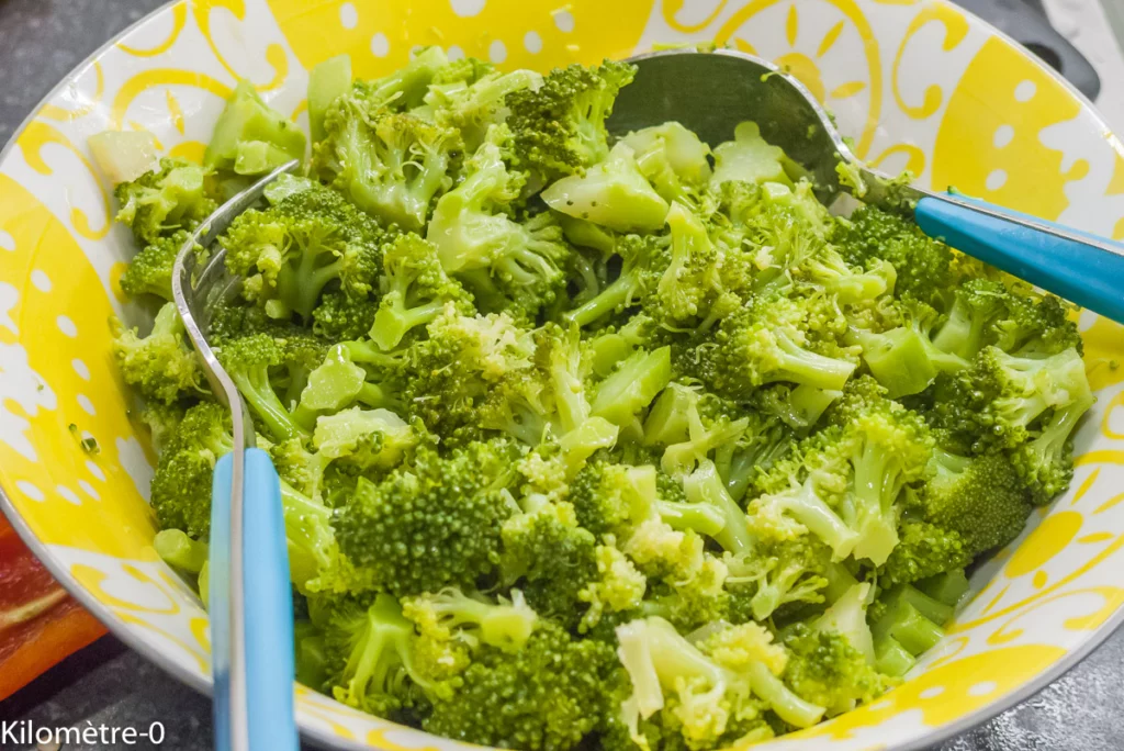 Salade de brocolis au boudin noir - Étape 5