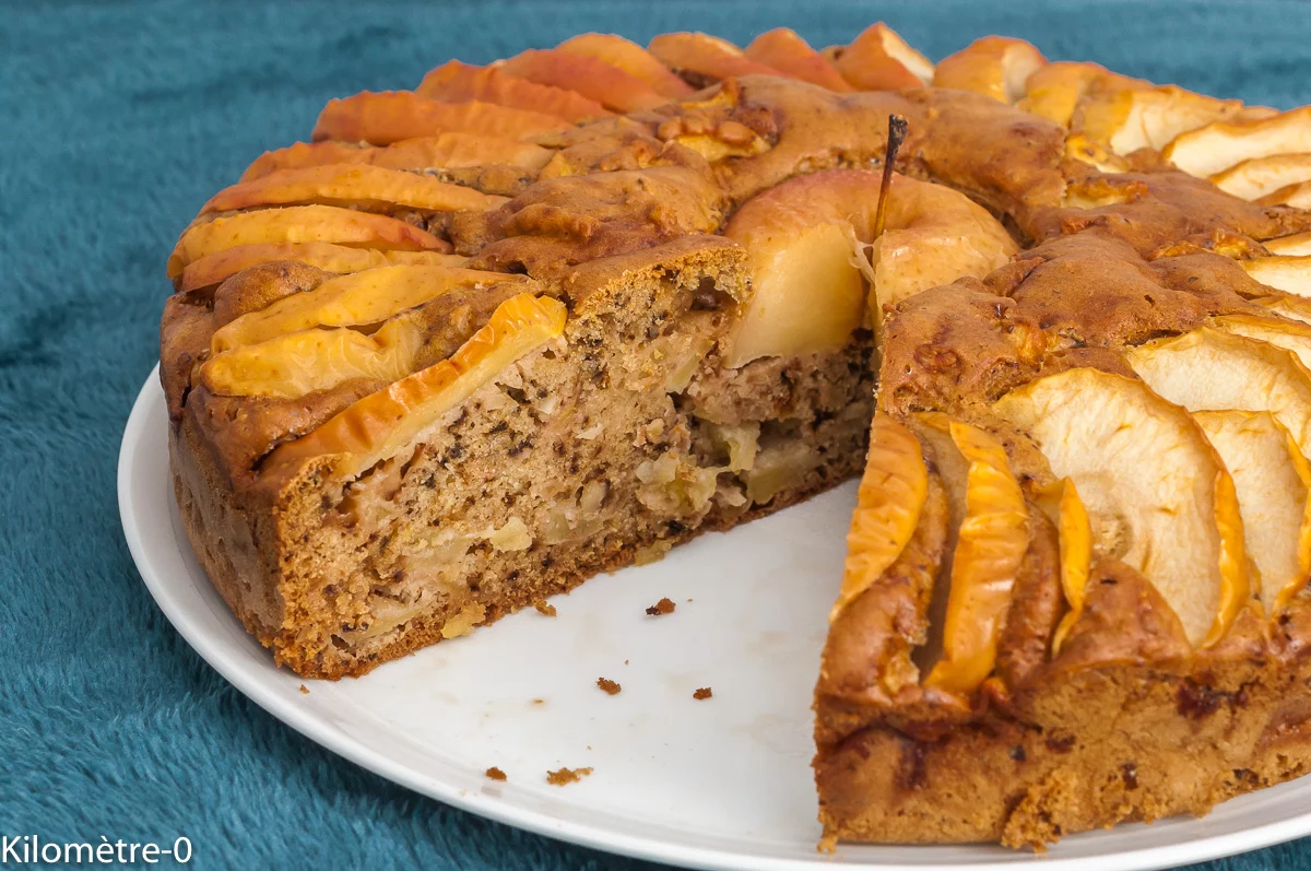 Photo de recette de gâteau, dessert, italien, cuisine du monde, recette italienne, dessert italien, fruits, automne, hiver, pommes , noix, bio, Kilomètre-0, blog de cuisine réalisée à partir de produits de saison et issus de circuits courts