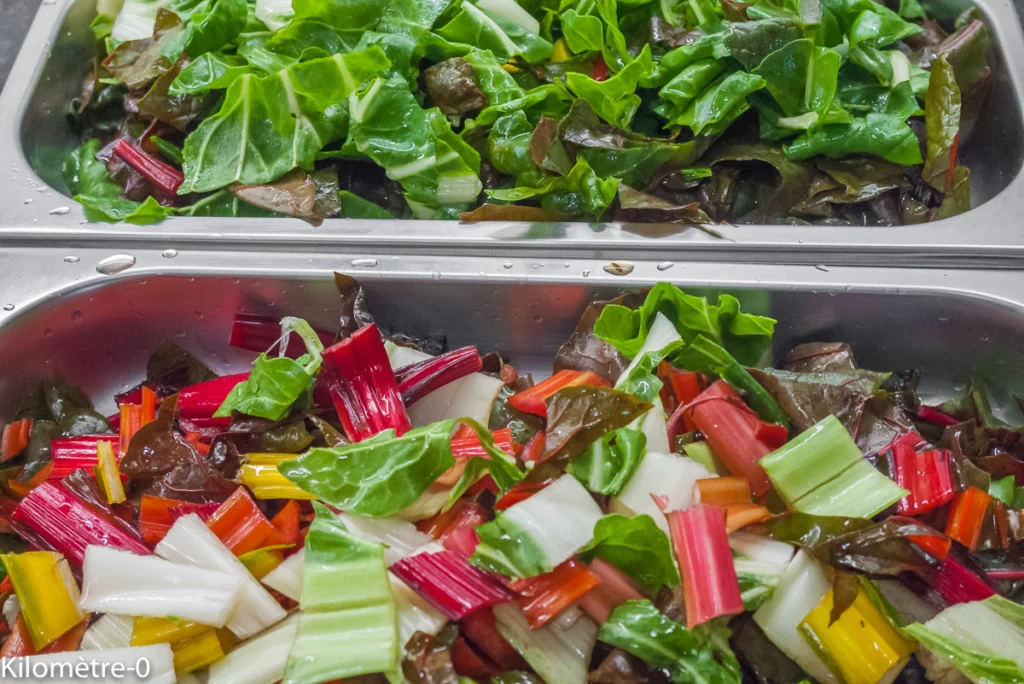 Poêlée de blettes à la bolognaise - Étape 1