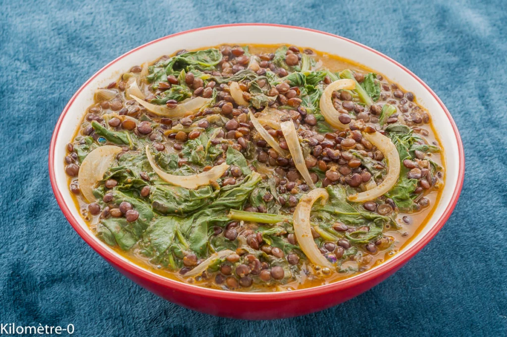 Dhal de lentilles aux épinards et lait de coco - Étape 10