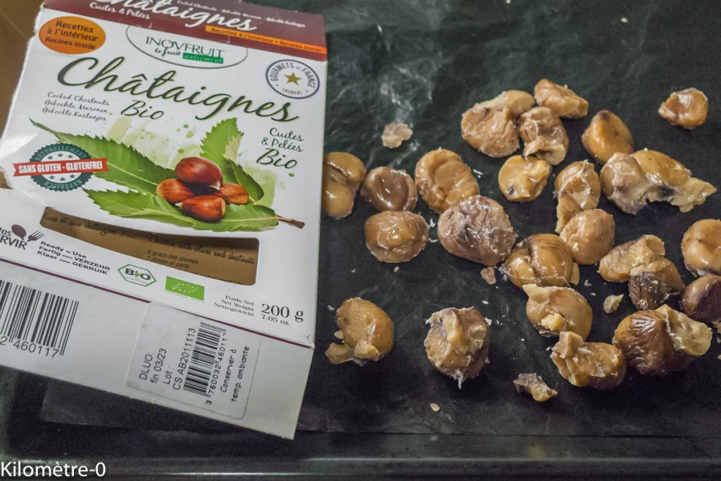 Bouchées de châtaignes (apéro très facile) - Étape 1