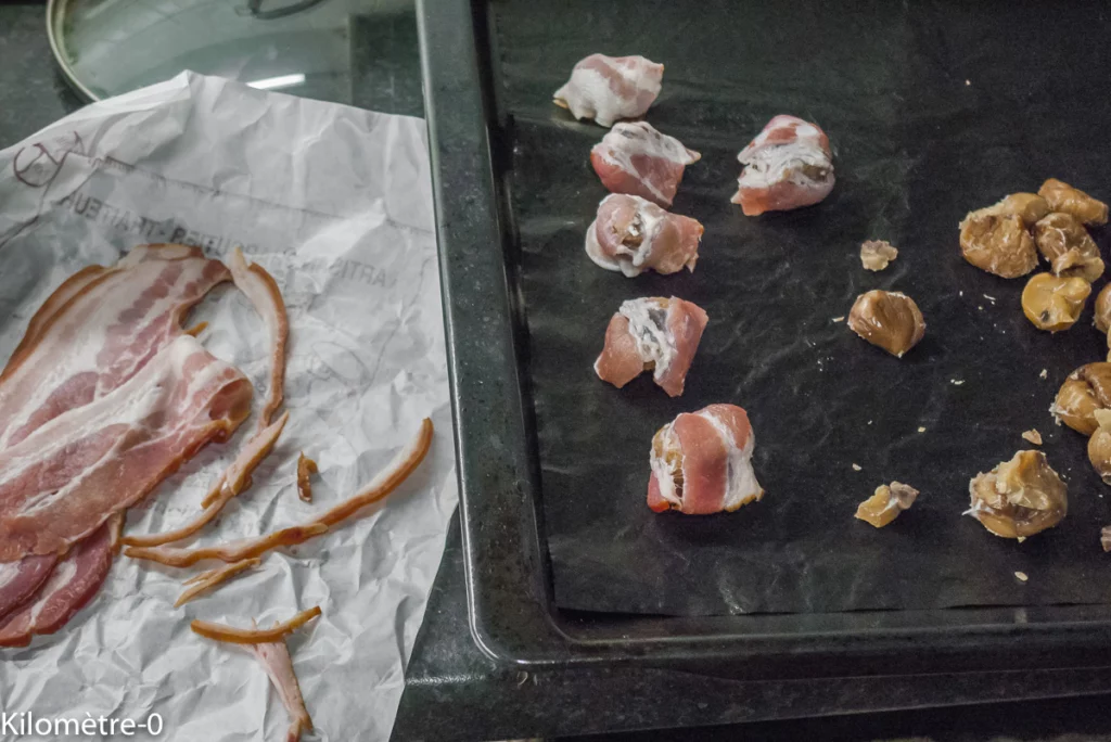 Bouchées de châtaignes (apéro très facile) - Étape 2