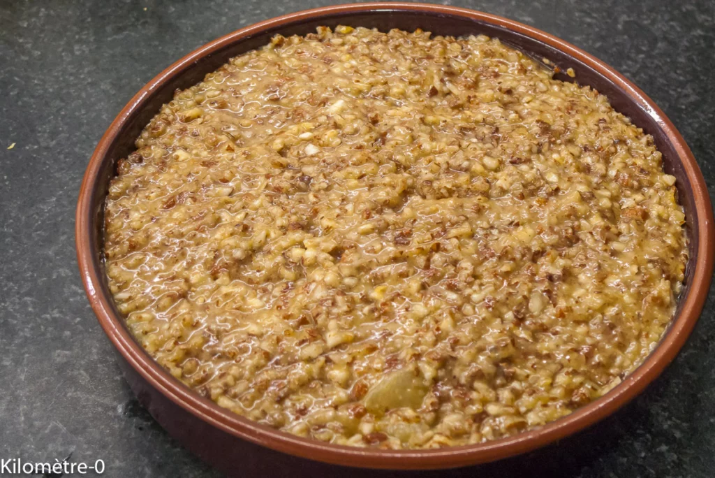 Gâteau à la compote de pommes et à la crème d&rsquo;amandes (très facile) - Étape 7