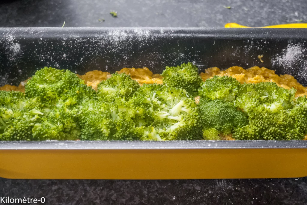 Cake aux brocolis - Étape 3