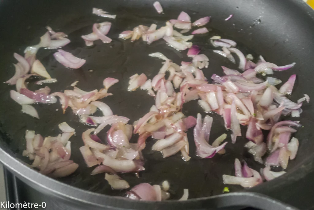 Poêlée de blettes à la bolognaise - Étape 2