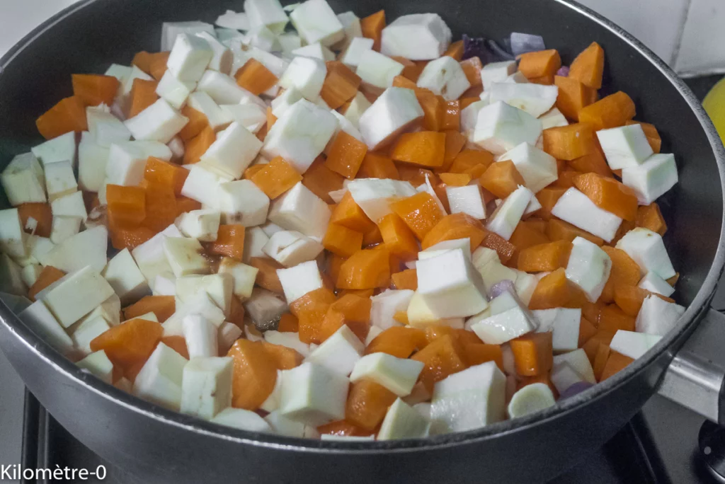 Poulet rôti aux lardons, panais et carottes - Étape 7