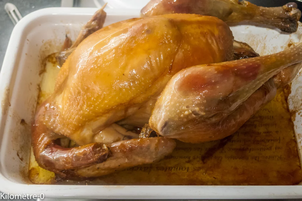 Poulet rôti aux lardons, panais et carottes - Étape 1