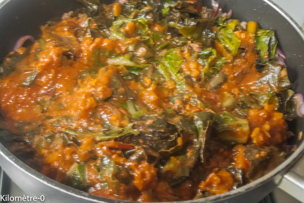 Poêlée de blettes à la bolognaise - Étape 5