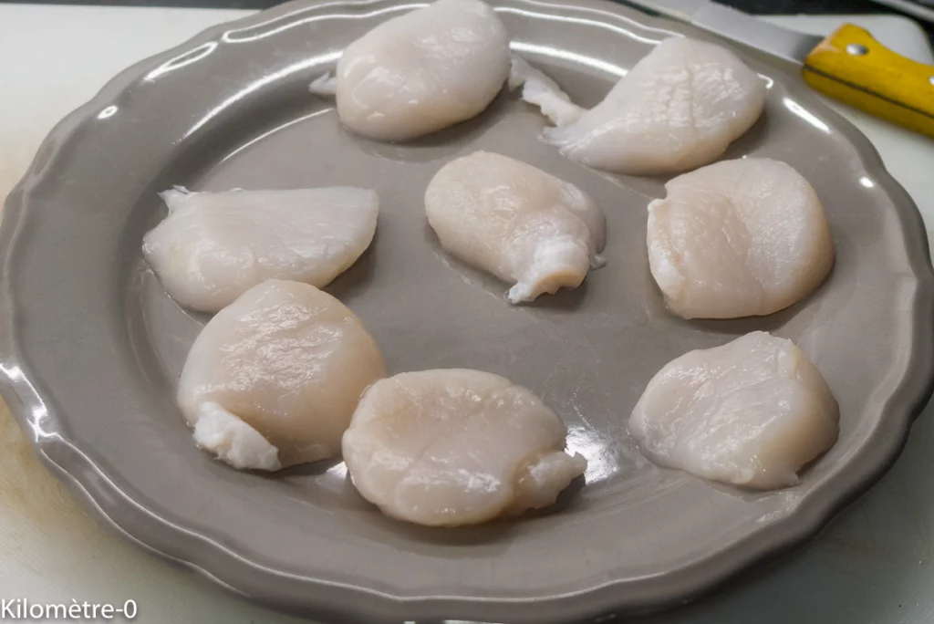 Salade de chou chinois aux carottes et saint-jacques - Étape 3