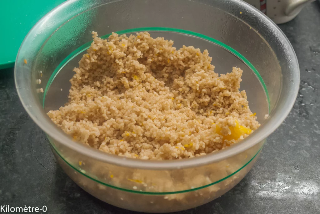 Taboulé aux agrumes et aux crevettes grises - Étape 4