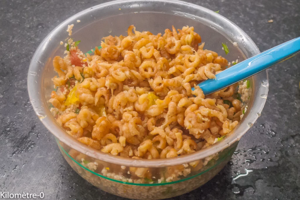 Taboulé aux agrumes et aux crevettes grises - Étape 8