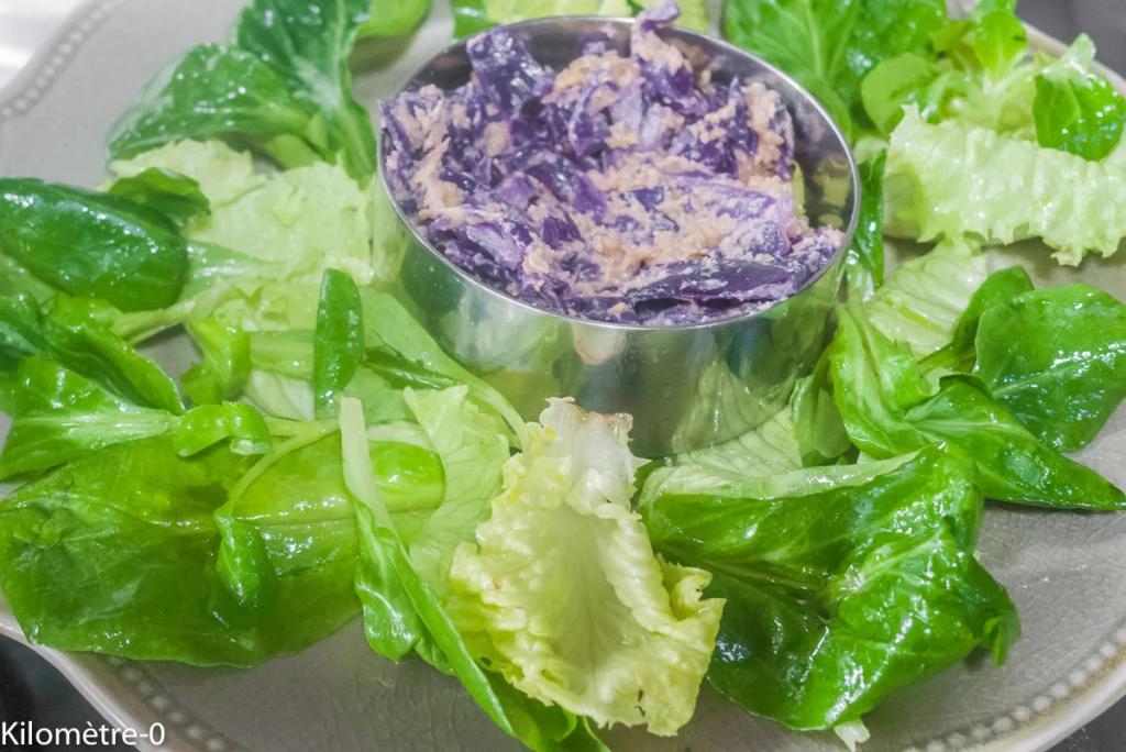 Salade de chou rouge et chou romanesco aux oeufs - Étape 5