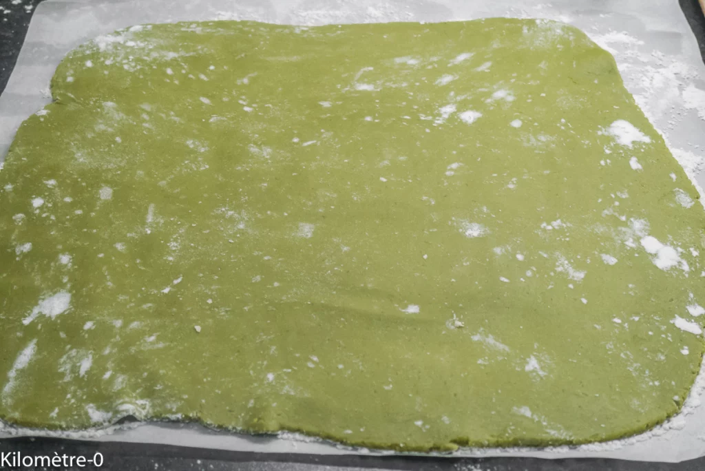 Sablés bicolores au thé matcha - Étape 8