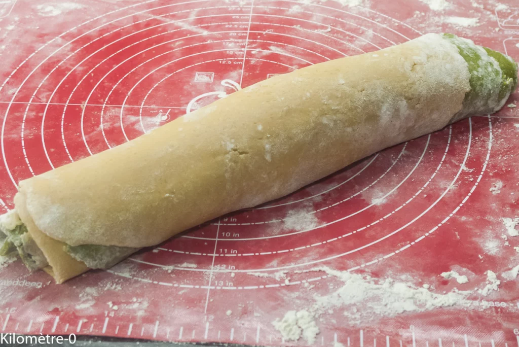 Sablés bicolores au thé matcha - Étape 9