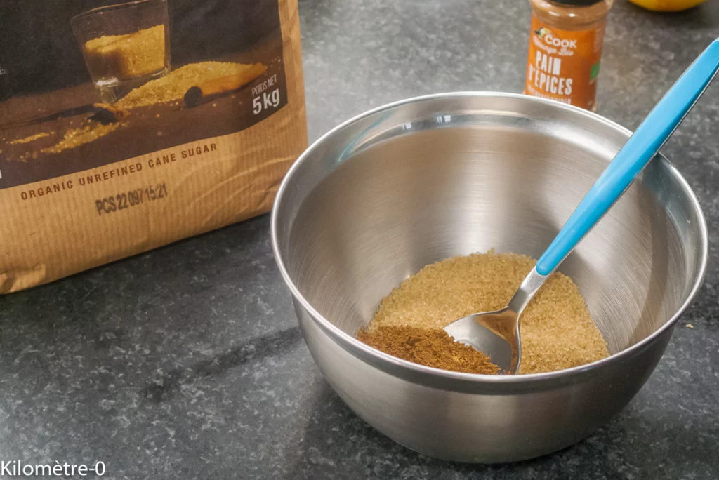 Palmiers aux épices de Noël - Étape 1