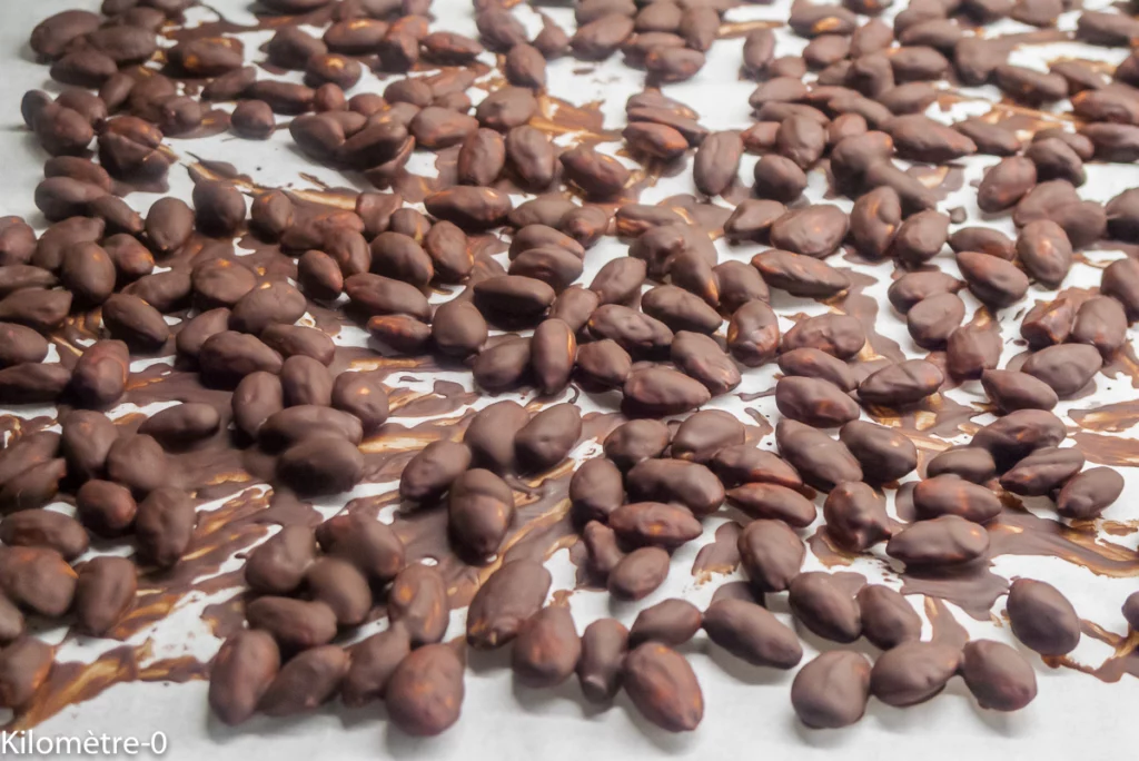 Amandes enrobées de chocolat - Étape 4