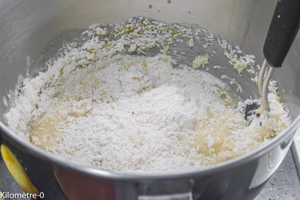 Gâteau à la noix de coco et au zeste de citron - Étape 3