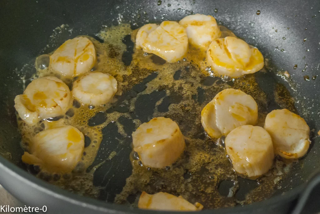 Salade de chou chinois aux carottes et saint-jacques - Étape 4