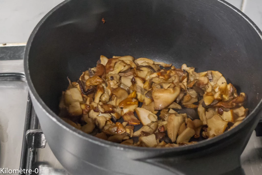 Céleri au four aux champignons et noisettes - Étape 4