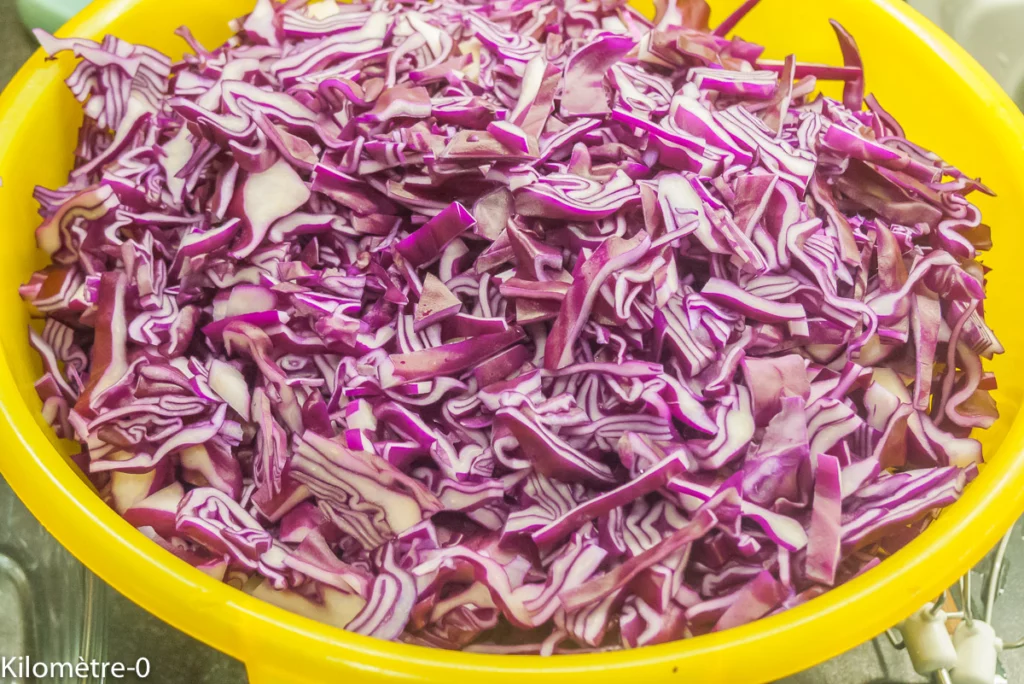 Confit de canard au chou rouge et aux pommes - Étape 1