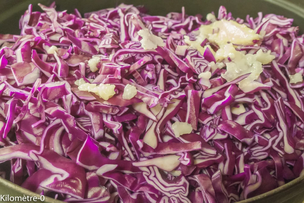 Confit de canard au chou rouge et aux pommes - Étape 3