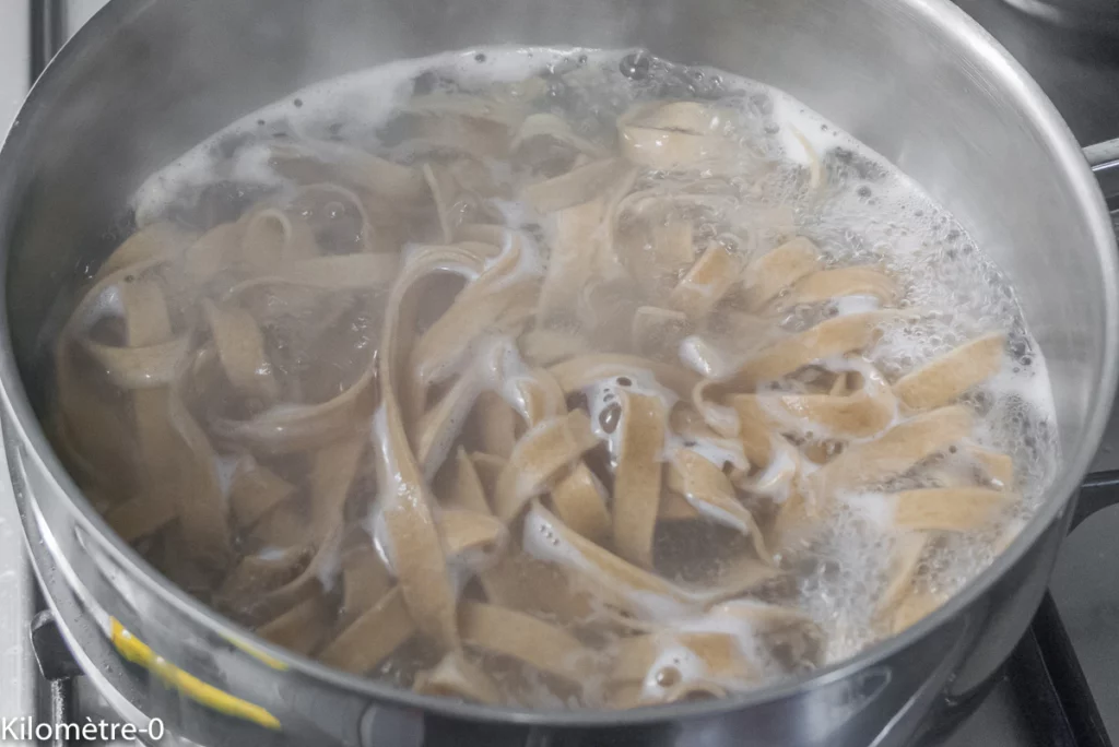 Pâtes au chorizo, poireaux et haricots blancs - Étape 5