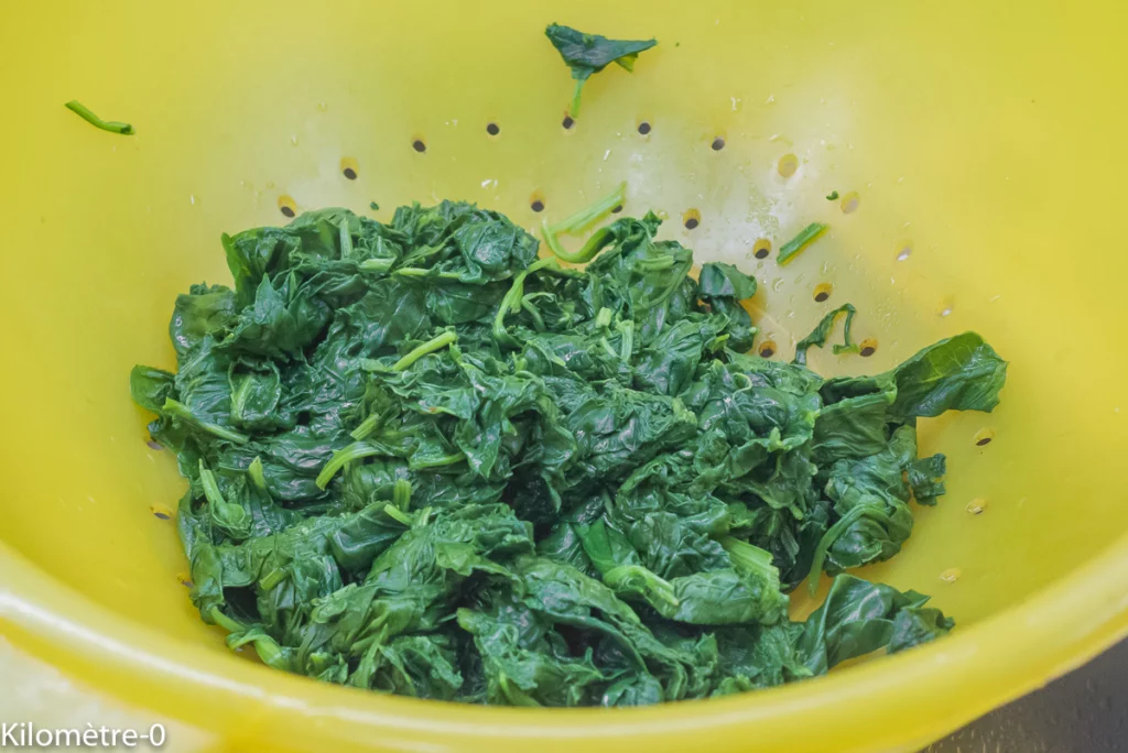 Lentilles aux haricots blancs, épinards et lardons - Étape 5