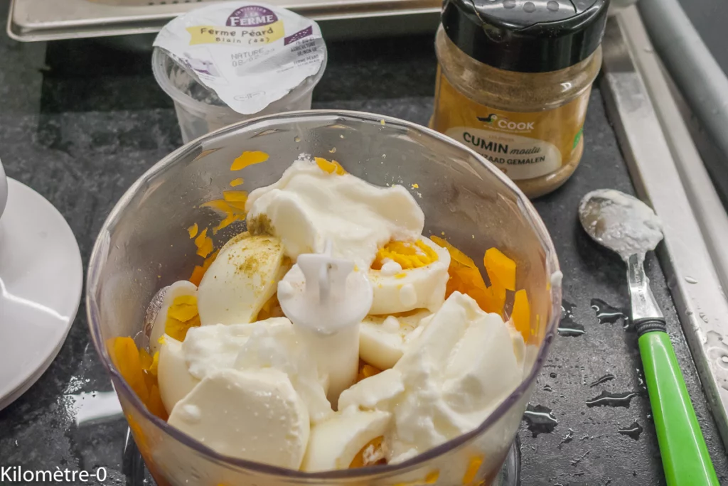 Rillettes de carottes cuites aux œufs durs - Étape 4