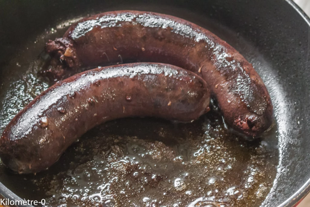 Galette au boudin noir et aux pommes - Étape 3