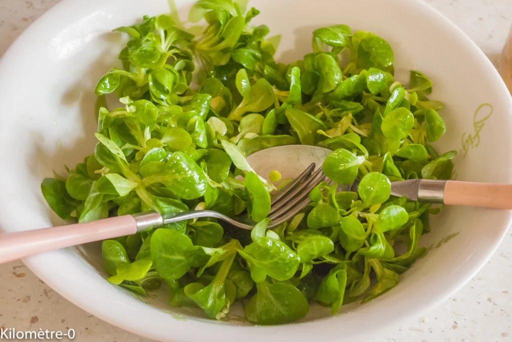 Scorsonères en salade aux crevettes et aux pistaches - Étape 3