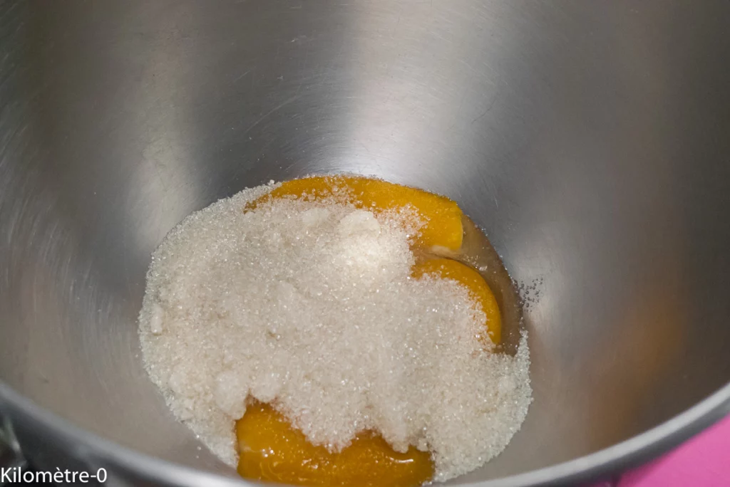 Gâteau coco framboises - Étape 1