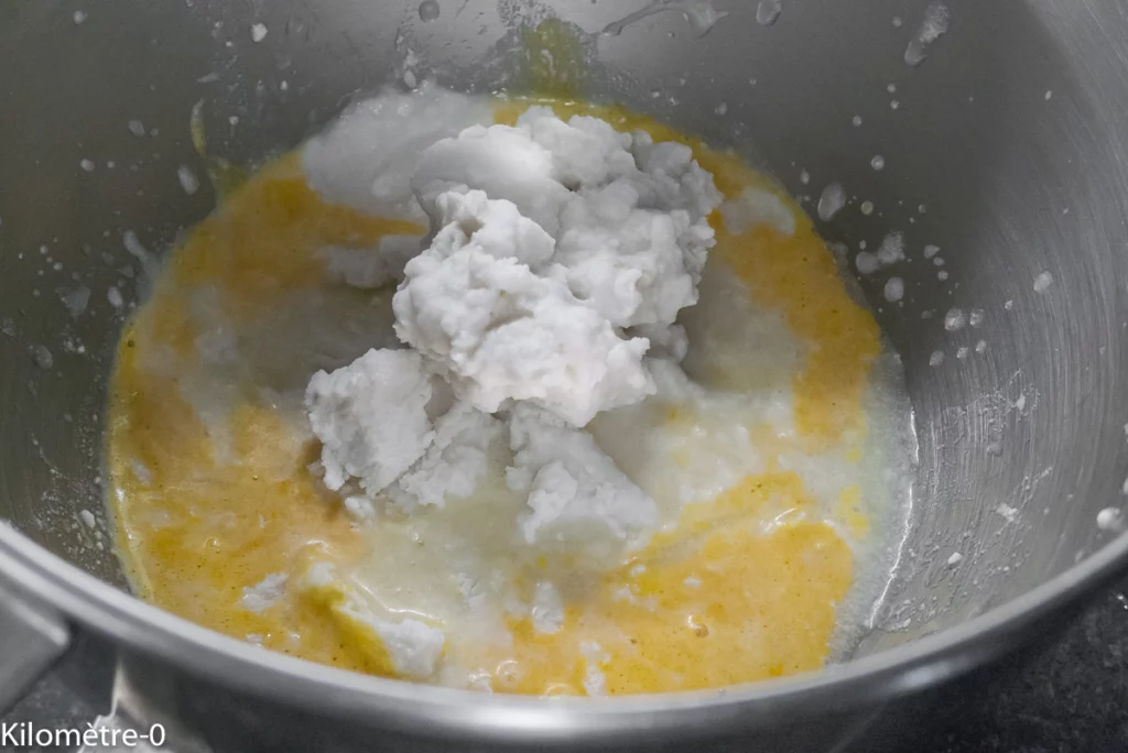 Gâteau coco framboises - Étape 3